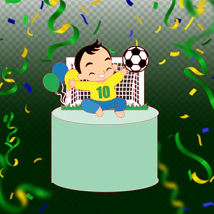 Arquivo Topo de Bolo Copa do Mundo Bebê Goleiro