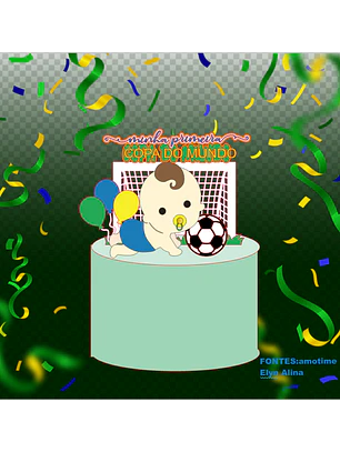 Arquivo Topo de Bolo Copa do Mundo 1ª Copa