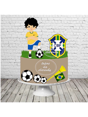 Arquivo Topo de Bolo Copa do Mundo  Menino