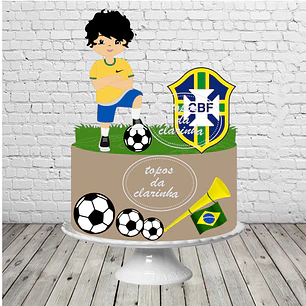 Arquivo Topo de Bolo Copa do Mundo  Menino