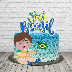 Arquivo Topo de Bolo Copa do Mundo  Vai Brasil