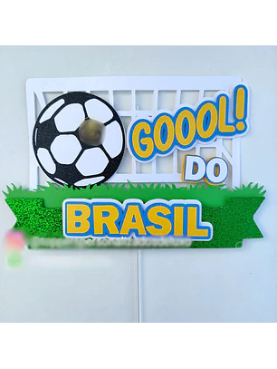 Arquivo Topo de Bolo Gol do Brasil