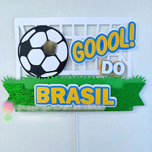 Arquivo Topo de Bolo Gol do Brasil
