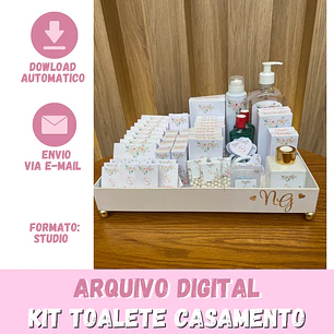 Arquivo de Corte Kit Toalete Casamento