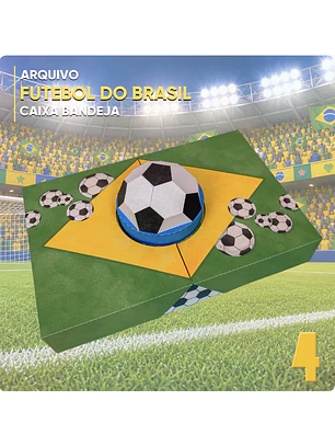 Arquivo de Corte Kit Caixa Bandeja Brasil 
