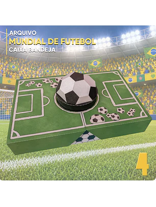 Arquivo de Corte Kit Caixa Bandeja Brasil 2