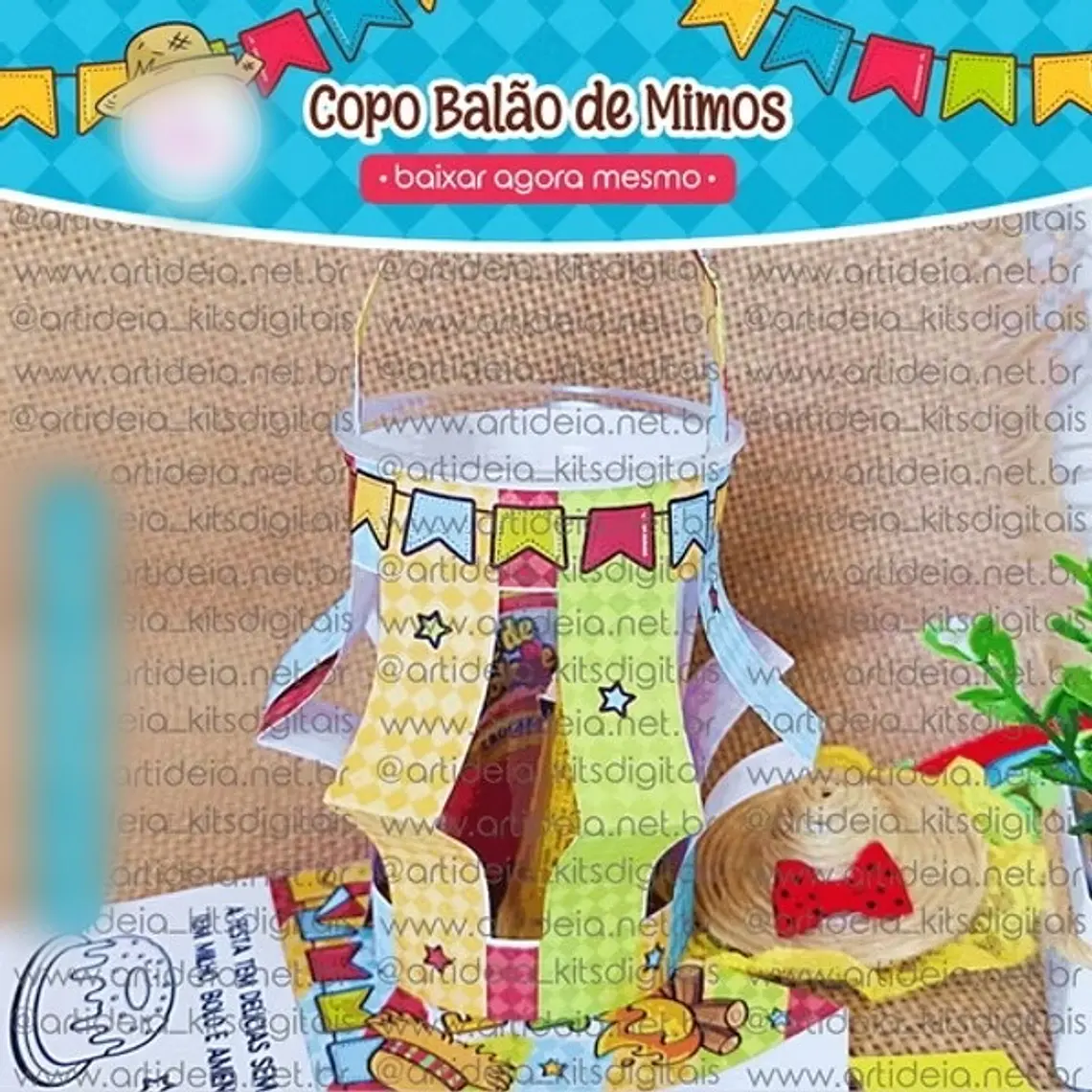 Arquivo Festa Junina Copo Balão de Mimos 1