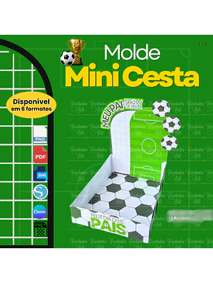 Arquivo Molde Mini Cesta Dia dos Pais