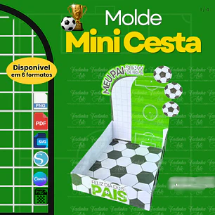 Arquivo Molde Mini Cesta Dia dos Pais