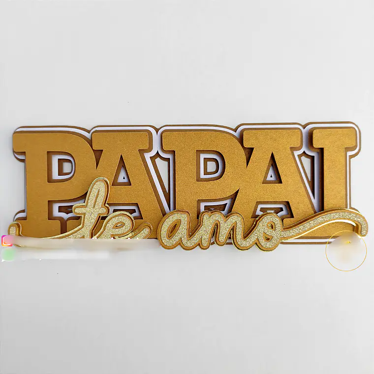 Arquivo Topo de Bolo Papai Te Amo  1