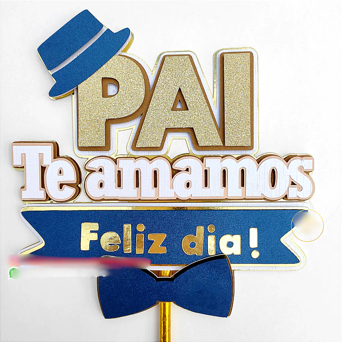 Arquivo Topo de Bolo Pai Te Amamos 1
