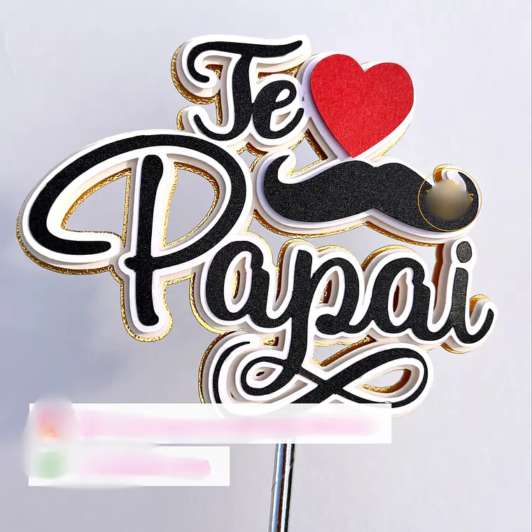 Arquivo Topo de Bolo Te amo Papai 1