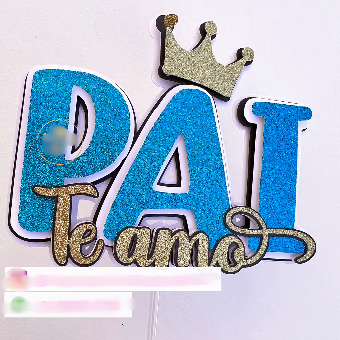 Arquivo Topo de Bolo Pai Te Amo 1