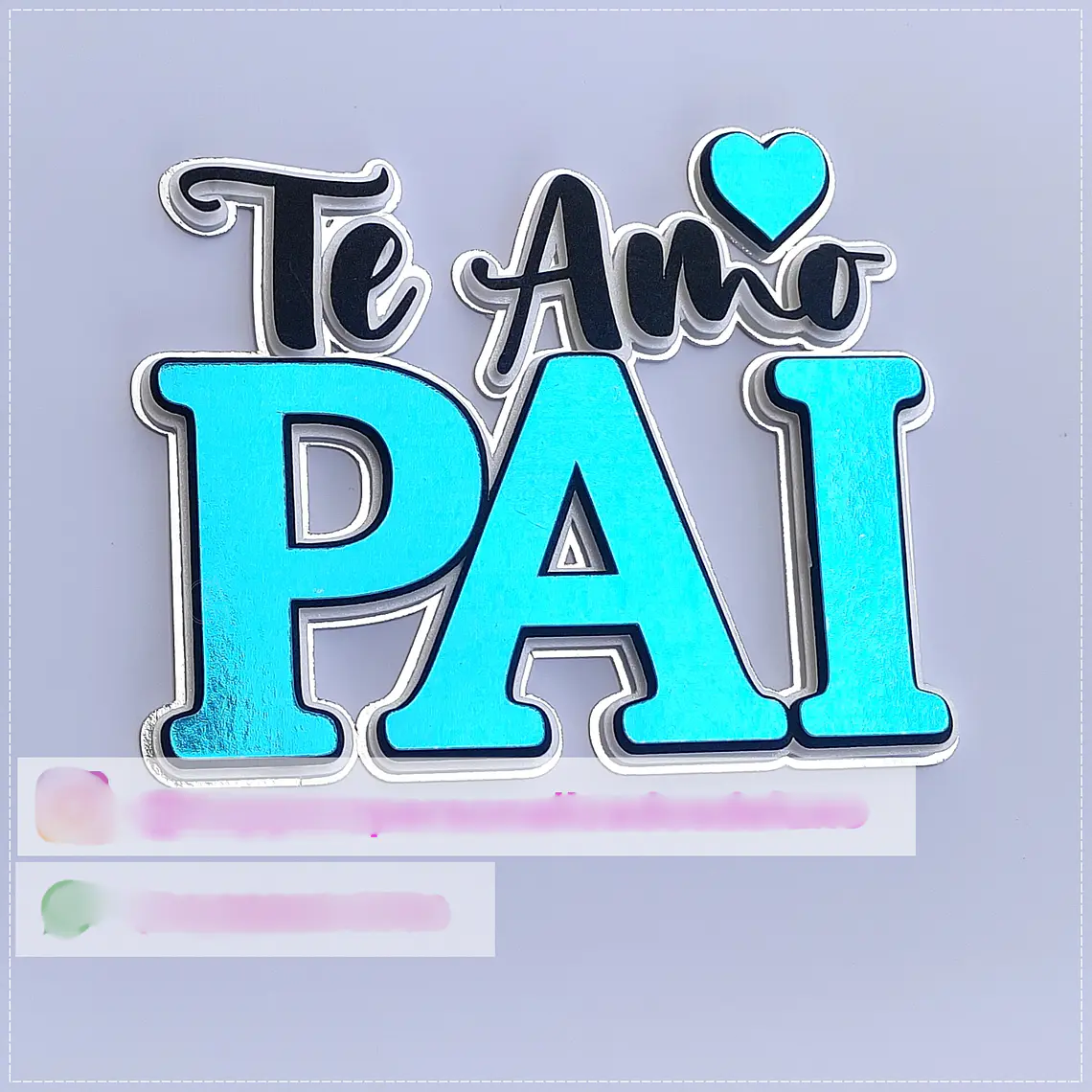 Arquivo Topo de Bolo Te amo Pai 1