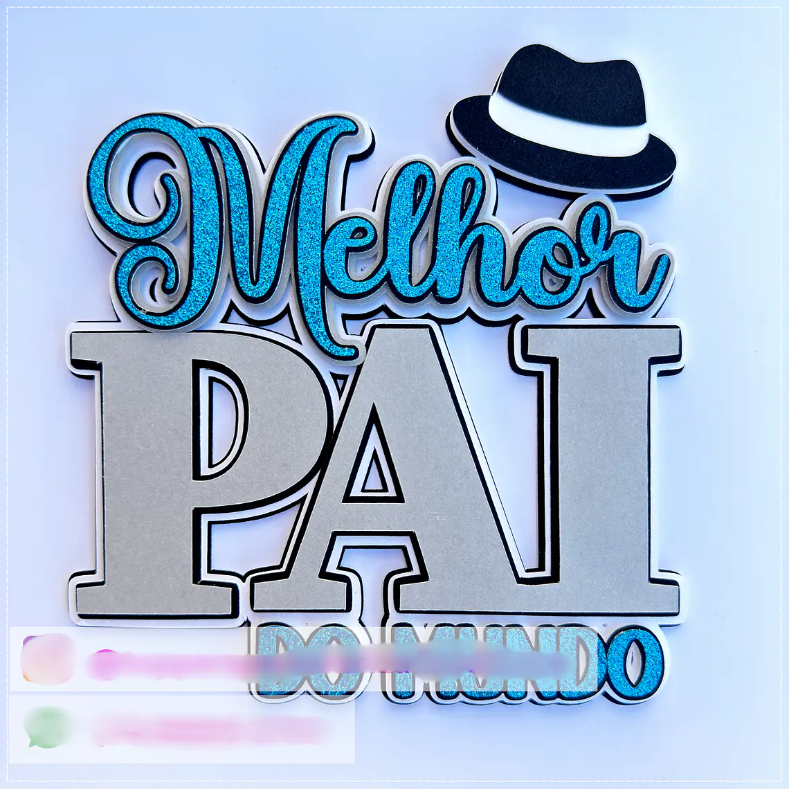 Arquivo Topo de Bolo Melhor Pai do Mundo 1