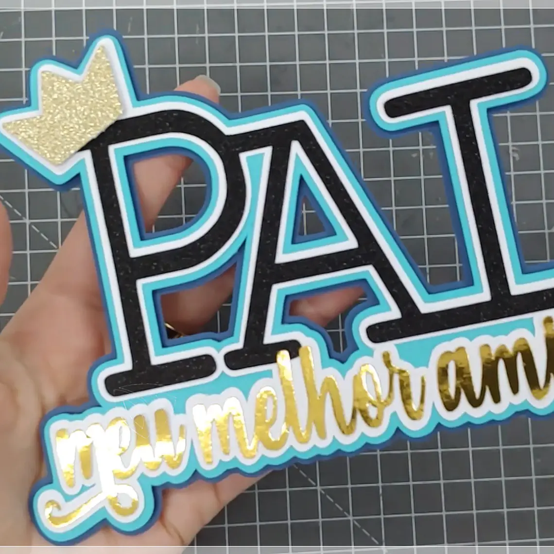 Arquivo Topo de Bolo Pai Meu Melhor Amigo 1