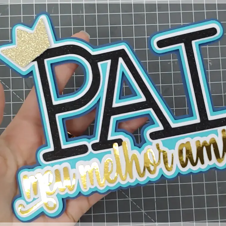 Arquivo Topo de Bolo Pai Meu Melhor Amigo 1