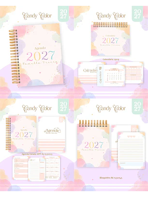 Arquivo Encadernação Candy Color Combo 2027