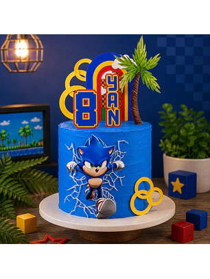 Arquivo Topo de Bolo Sonic