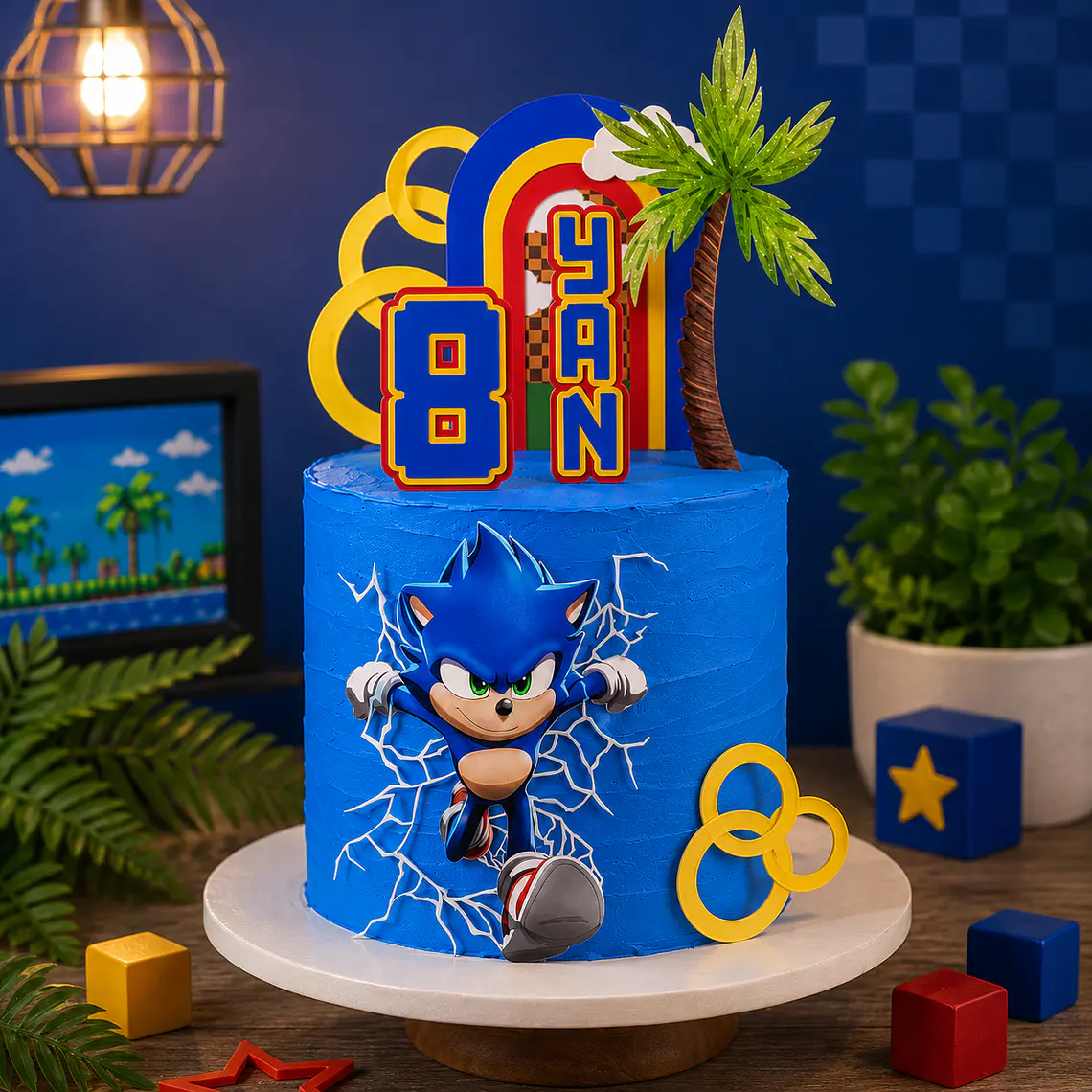 Arquivo Topo de Bolo Sonic 1