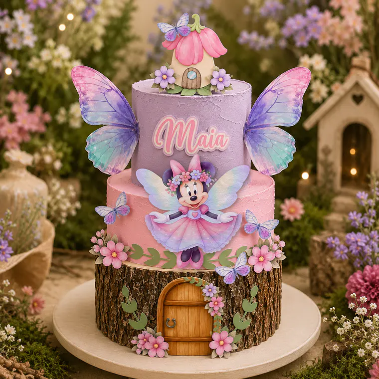 Arquivo Topo de Bolo Minnie Fada 1