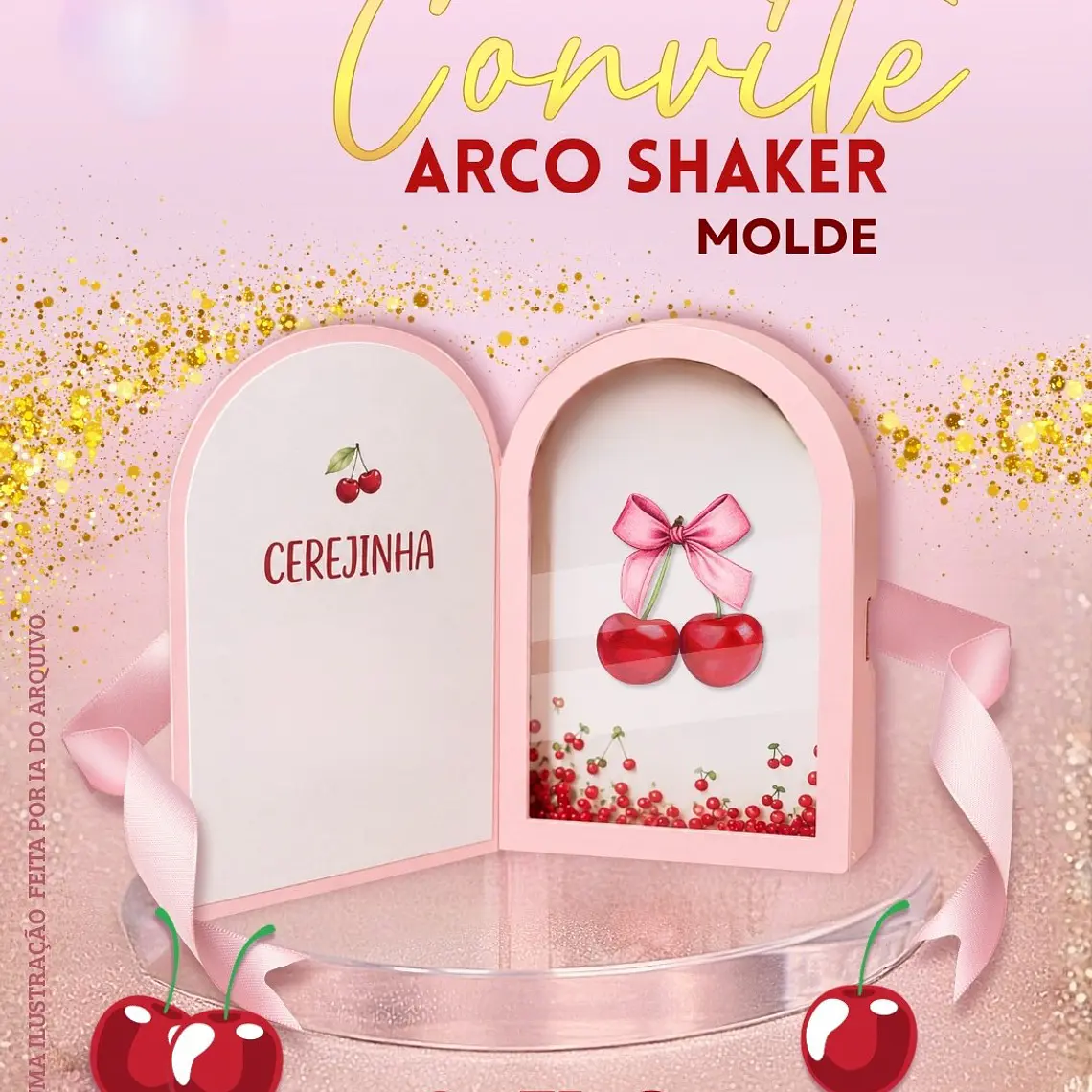 Arquivo Convite Arco Shaker Molde 1