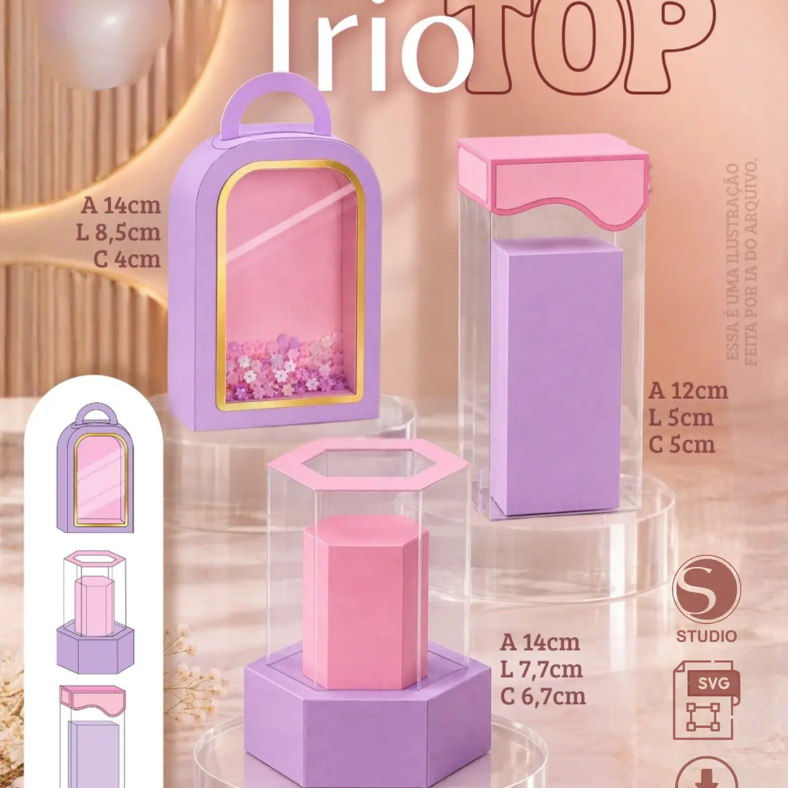 Arquivo Moldes Trio Top 1