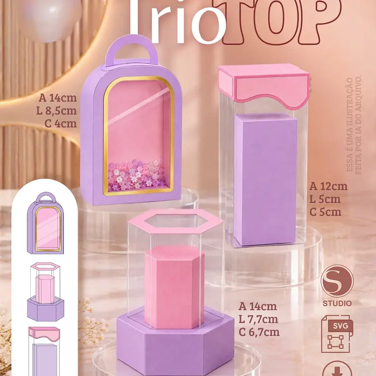 Arquivo Moldes Trio Top 1