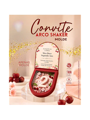 Arquivo Convite Arco Shaker Molde