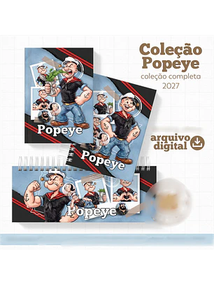 Arquivo 2027 Coleção Encadernação Vintage Popeye