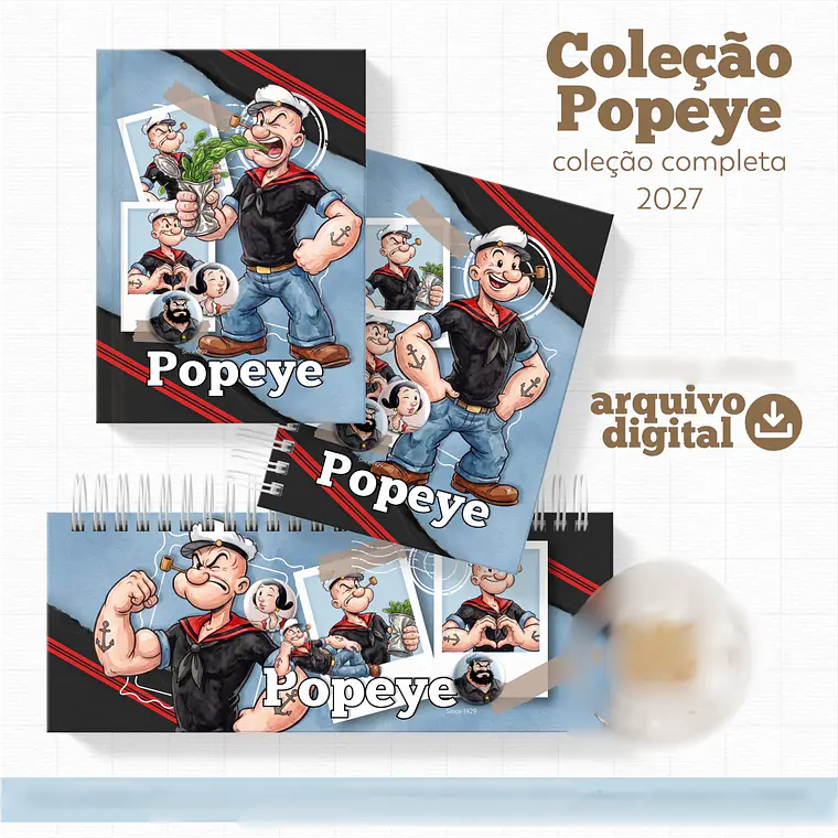 Arquivo 2027 Coleção Encadernação Vintage Popeye 1