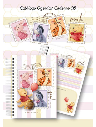 Arquivo 2027 Coleção Encadernação Vintage Urso Pooh