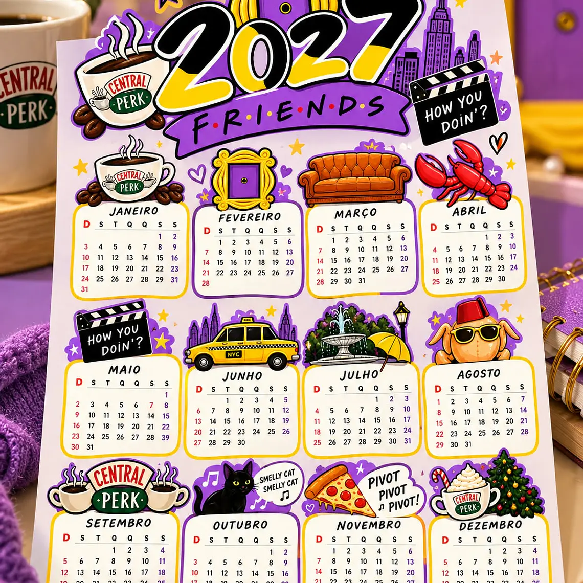 Arquivo Caléndário Friends 2027 2