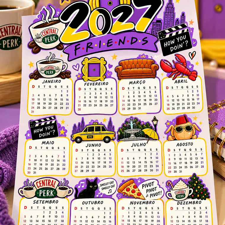 Arquivo Caléndário Friends 2027 2