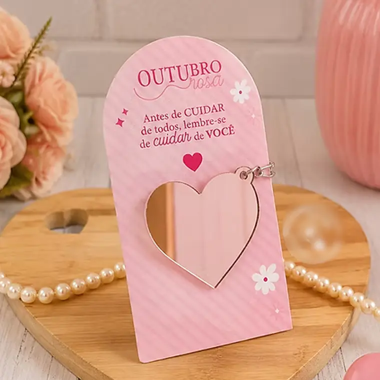 Arquivo Cartão Espelho Chaveiro - Outubro Rosa  1