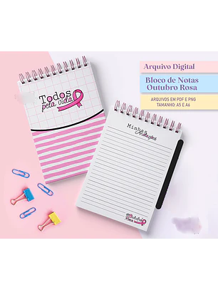 Arquivo Blocos Outubro Rosa A5 e A6