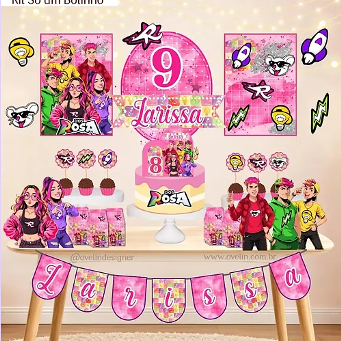 Arquivo Kit Só um Bolinho Dos Rosas 1