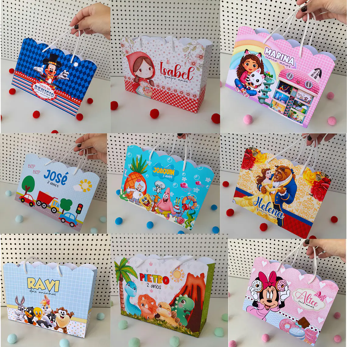 PACK SACOLINHA - 36 TEMAS DISPONÍVEIS 2