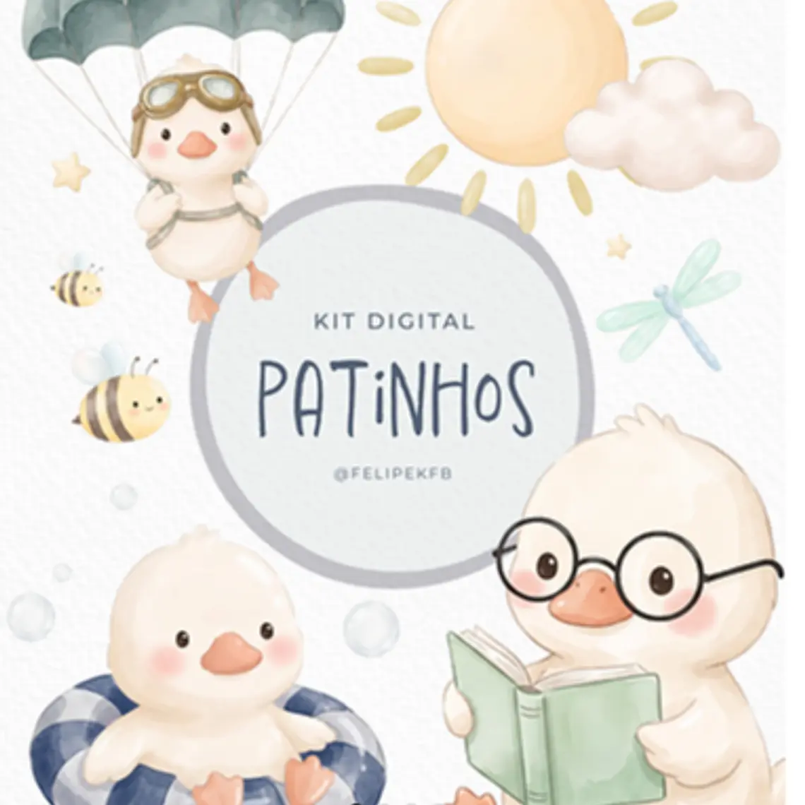 Kit Digital Patinhos 1