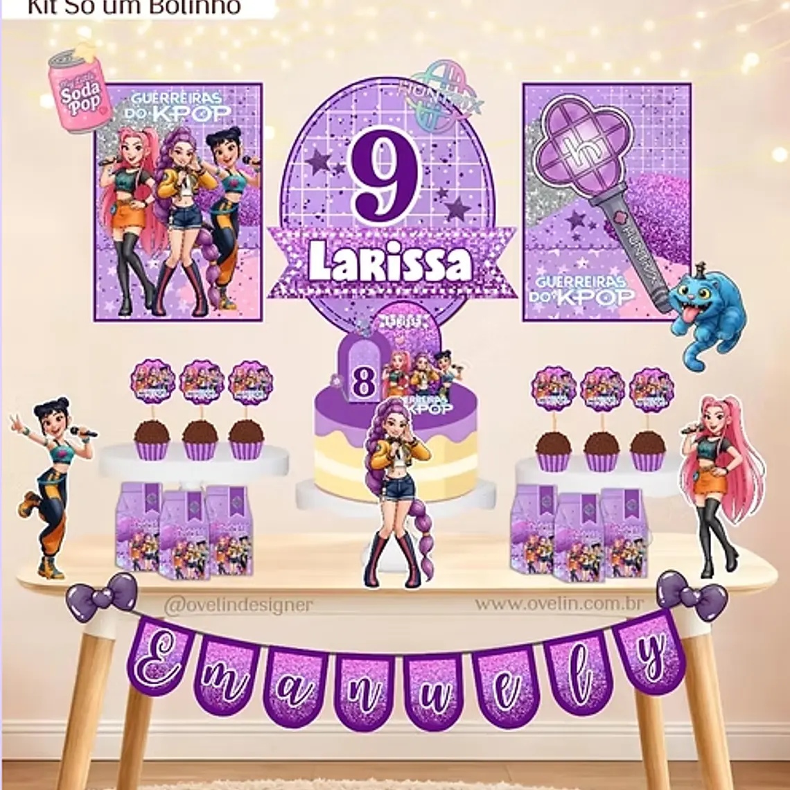 Arquivo Kit Só um Bolinho Guerreiras do KPOP 1