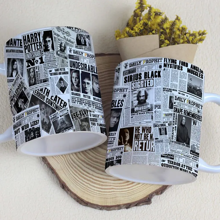 Arte de caneca  Harry potter - Jornal do Profeta 1