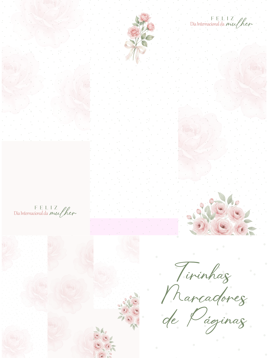 Kit Digital CANVA - Dia Internacional da Mulher - PRIMAVERA 2