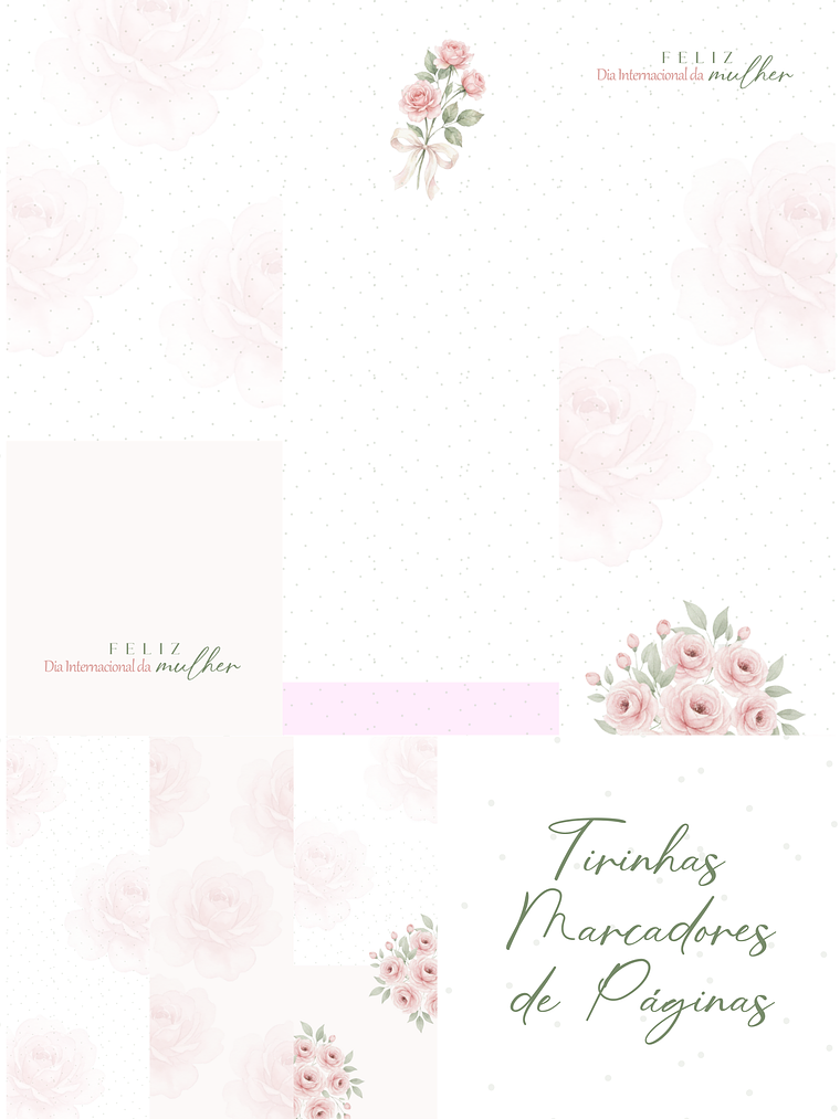 Kit Digital CANVA - Dia Internacional da Mulher - PRIMAVERA 2