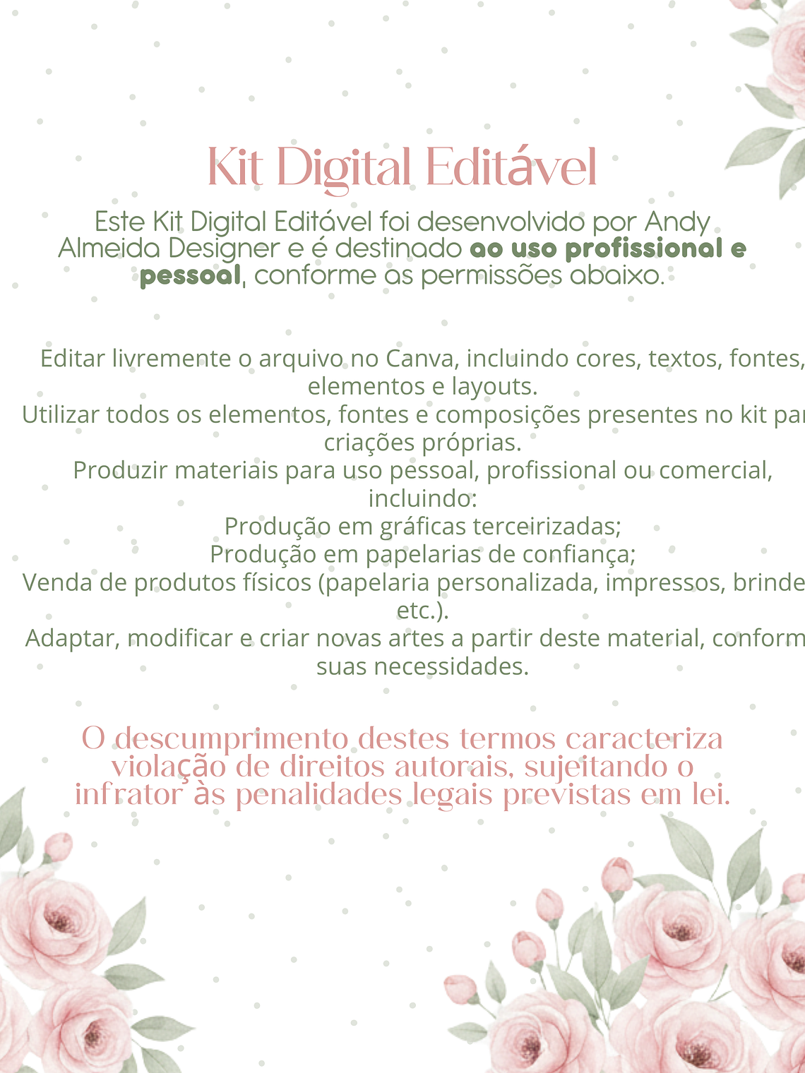 Kit Digital CANVA - Dia Internacional da Mulher - PRIMAVERA 3