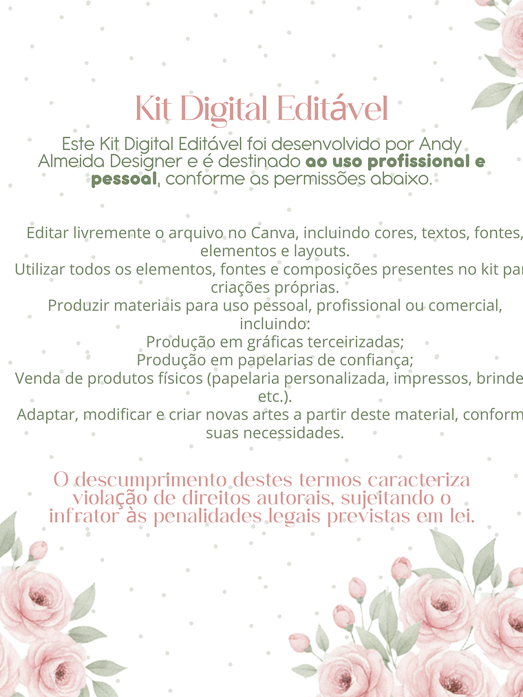 Kit Digital CANVA - Dia Internacional da Mulher - PRIMAVERA 3
