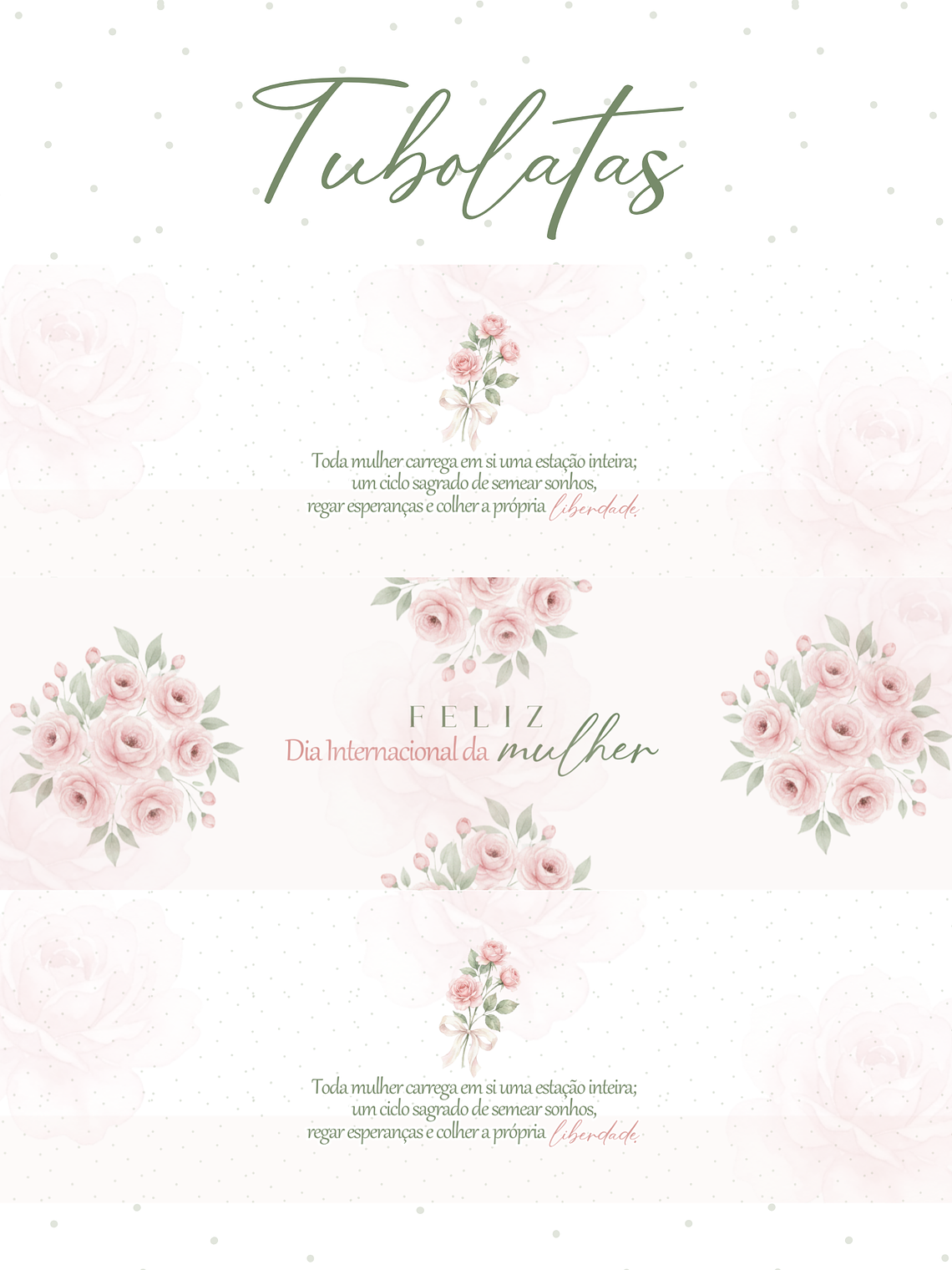 Kit Digital CANVA - Dia Internacional da Mulher - PRIMAVERA 6