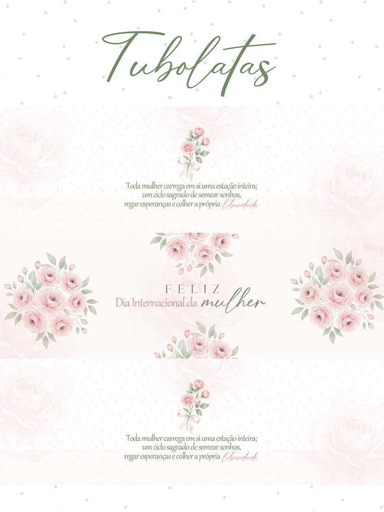 Kit Digital CANVA - Dia Internacional da Mulher - PRIMAVERA 6