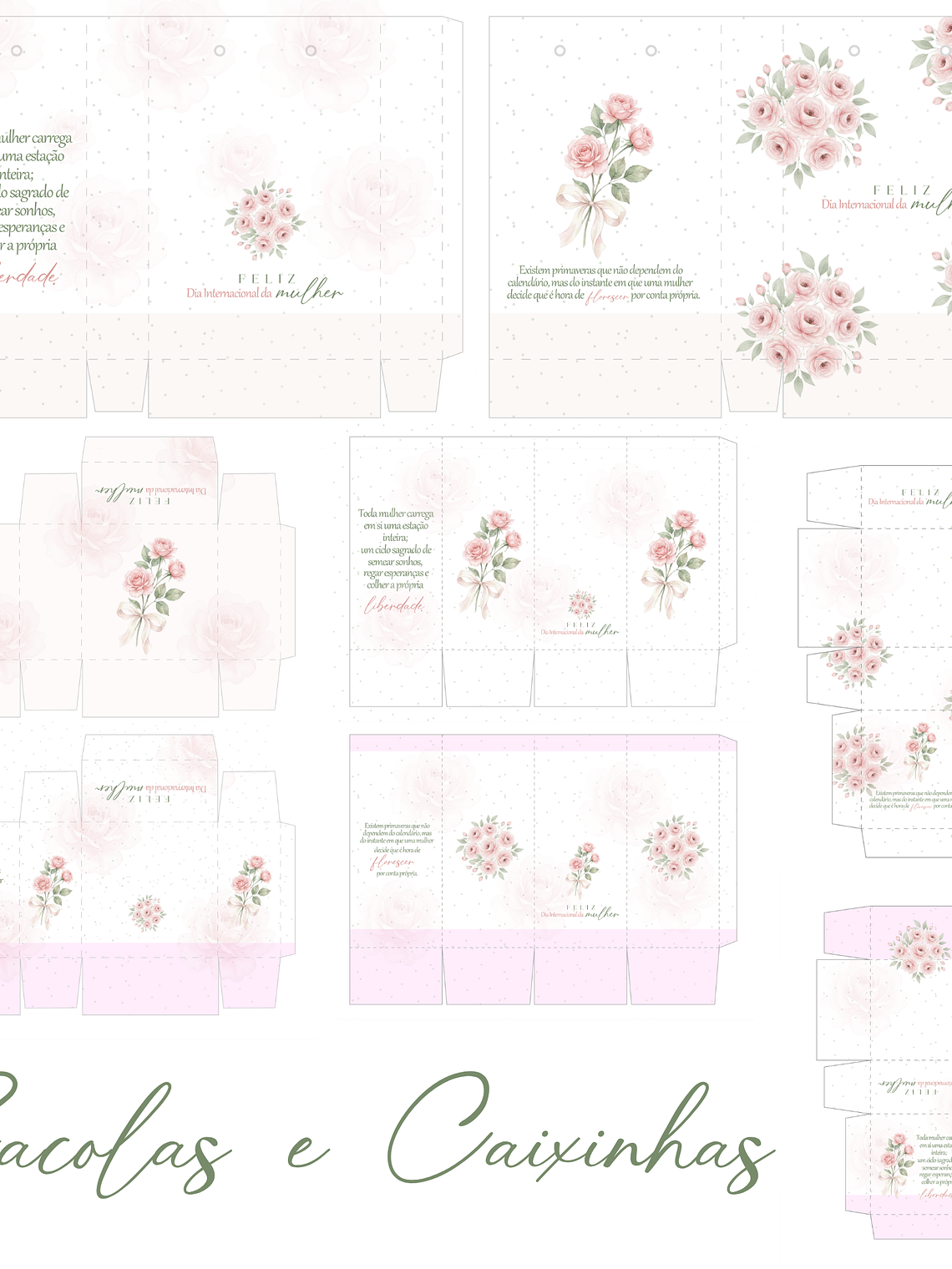 Kit Digital CANVA - Dia Internacional da Mulher - PRIMAVERA 7