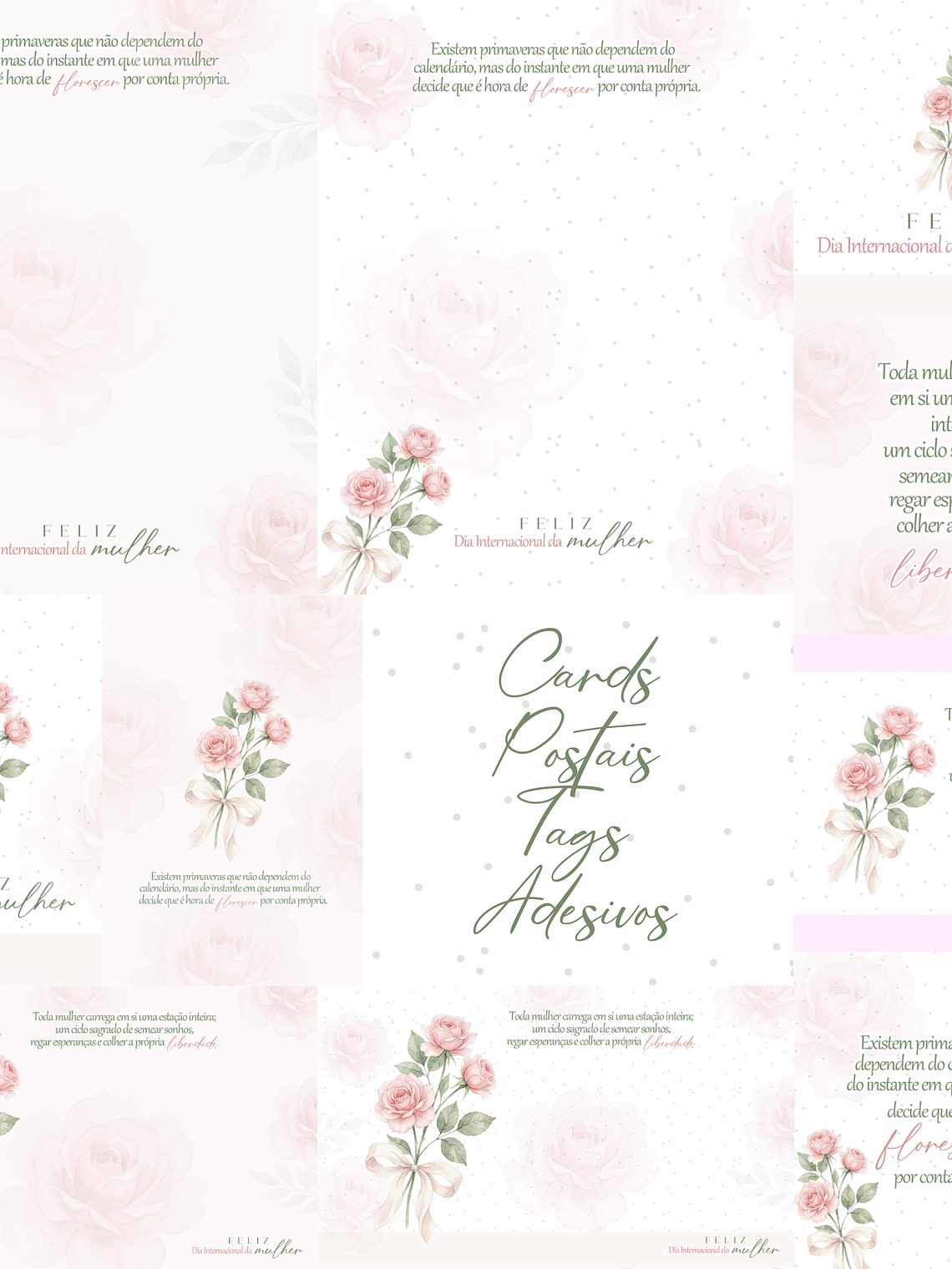 Kit Digital CANVA - Dia Internacional da Mulher - PRIMAVERA 8