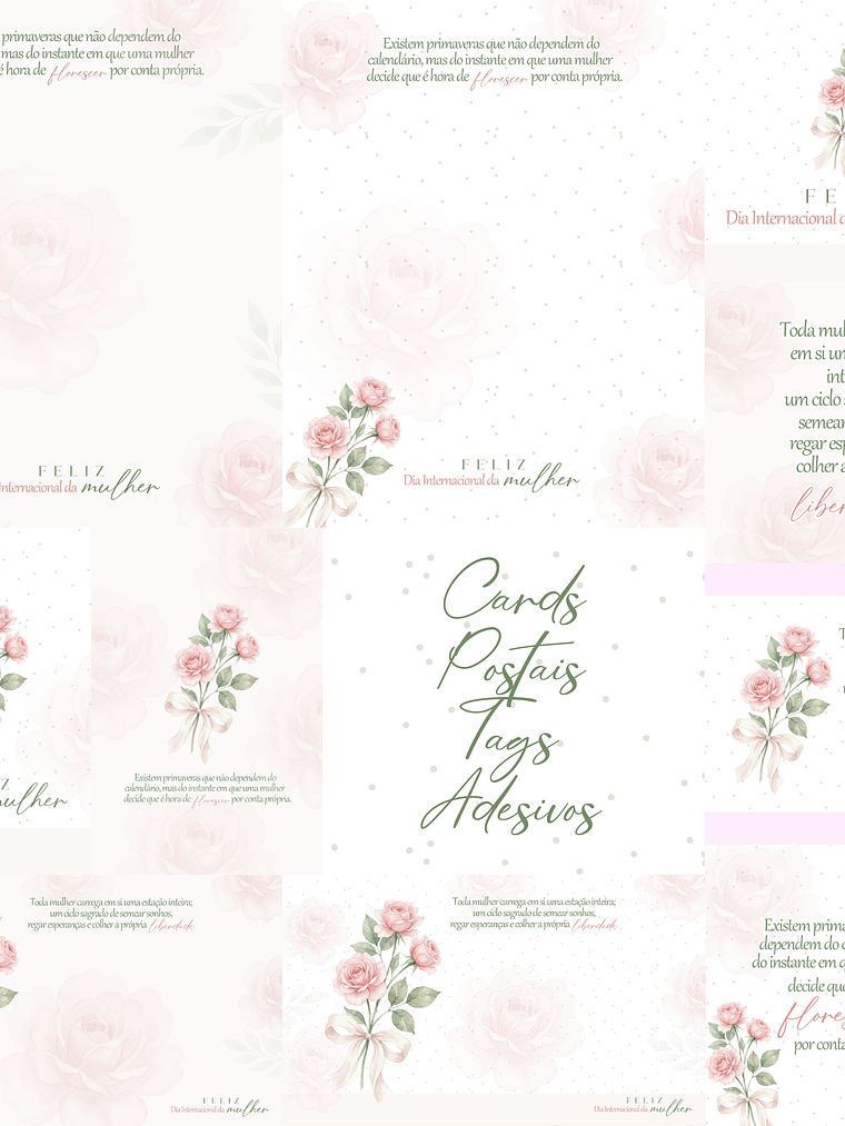 Kit Digital CANVA - Dia Internacional da Mulher - PRIMAVERA 8
